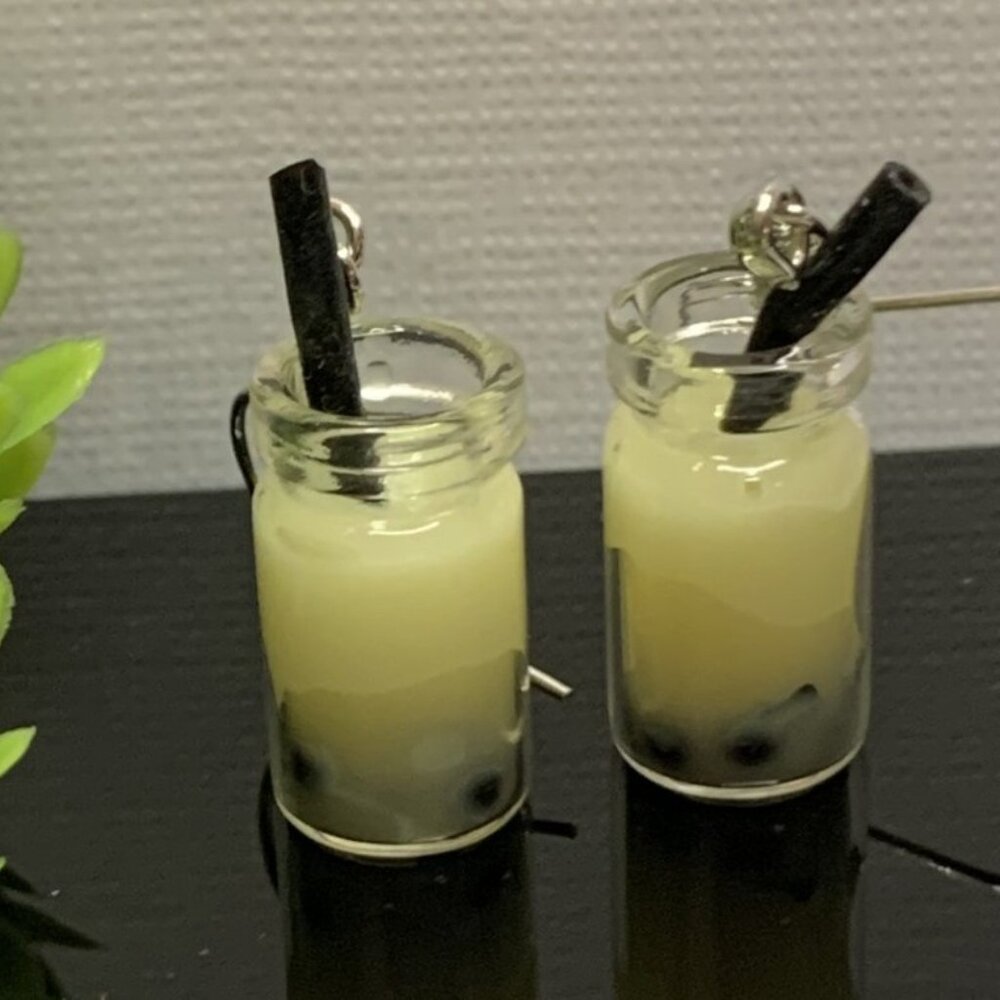 Smoothie Earrings, Milkshake Earrings, Funny Food, Drink Earrings, Gift …